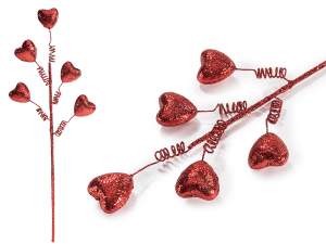 wholesale branch heart glitter packaging