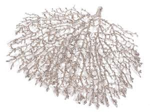 Wholesale glitter christmas fan branch