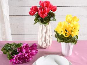 wholesale cyclamen bunches fabric