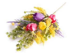 wholesale bouquet of lavender poppies