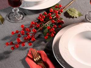 wholesale branches red berries christmas