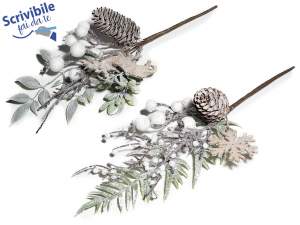 Wholesalers artificial twigs pine cones berries