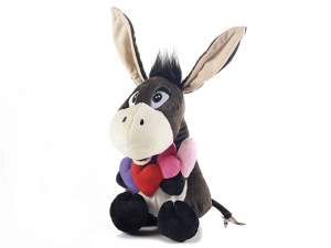 Ingrosso peluche asinello cuori