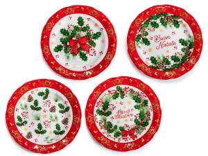 grossiste d'assiettes de Noël décorées
