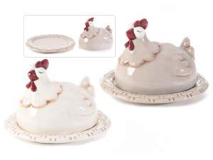Poule en plateau plat en gros