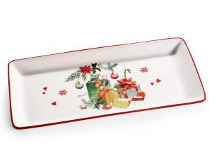 gros plateaux assiettes décorations de Noël