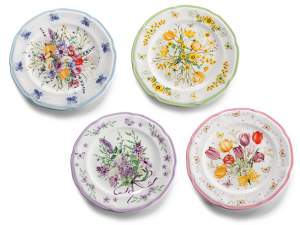 assiettes à fleurs en gros