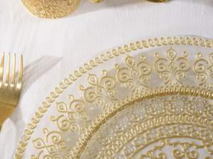 vente en gros de plaques d'or avec effet broderie