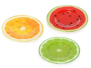 grossistes fruits d'été design plat rond