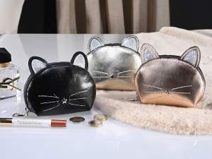 ingrosso astuccini portamonete gatto