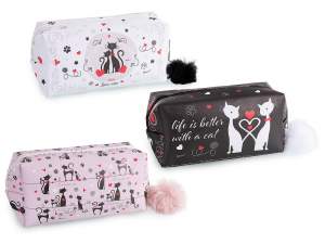 ingrosso astuccio beauty stampa gatti