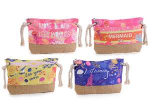 Grossista trousse mare astuccio tela regali