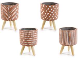 Drei Fuß Vasen im afrikanischen Stil im Großhandel