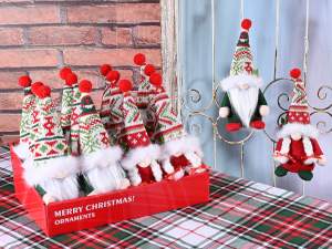 ingrosso addobbo albero gnomi mamma babbo natale