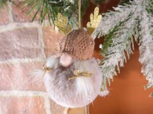 Ingrosso decoro albero natale gnomo renna