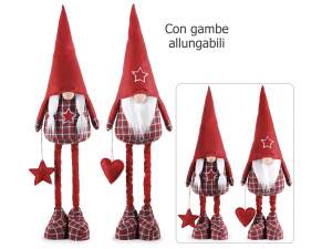 ingrosso babbo natale gnomo vetrina gambe