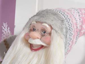 Grossista Babbo Natale decoro vetrina orso peluche