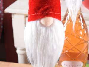 Grossista Babbo Natale copri tappo velluto