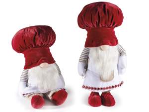Ingrosso decori babbo natale cuoco chef cucina