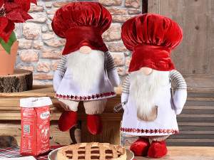 Ingrosso decori babbo natale cuoco chef cucina