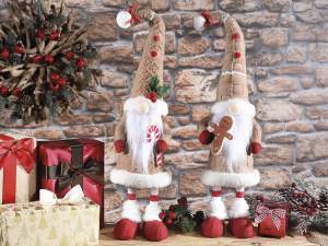 ingrosso babbo natale gnomo vetrina