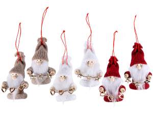 ingrosso decori albero natale babbo gnomo