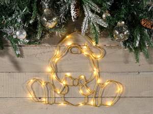 ingrosso babbo natale luminoso decoro