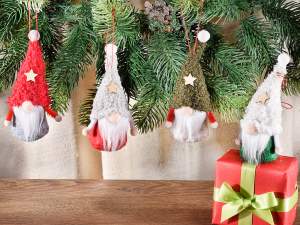 ingrosso decoro addobbo albero babbo natale gnomo