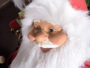 Grossista Babbo Natale rosso decoro vetrina