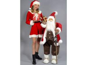 Grossista Babbo Natale rosso decoro vetrina