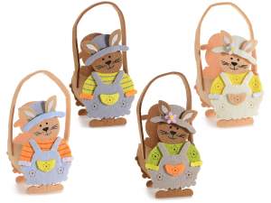 Wholesale easter cloth rabbit handbags
