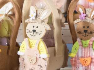 Wholesale easter cloth rabbit handbags