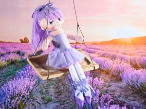 ingrosso bambola ballerina lavanda