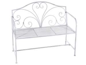 banc d'armoire en métal blanc en gros