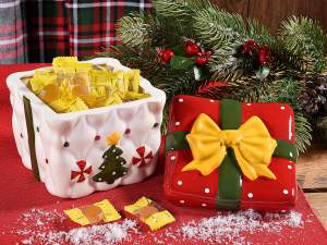 ingrosso barattolo contenitore natale in ceramica