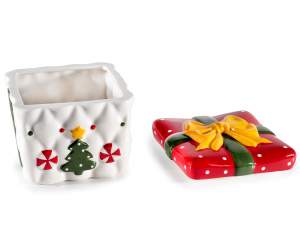 ingrosso barattolo contenitore natale in ceramica