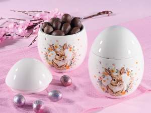 ingrosso biscottiera porta dolci coniglio pasqua