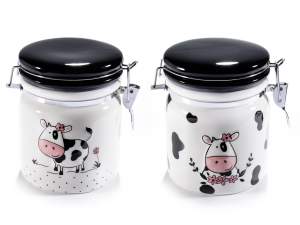 Grossisti barattoli alimenti cucina deocro mucca
