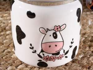 Grossisti barattoli alimenti cucina deocro mucca
