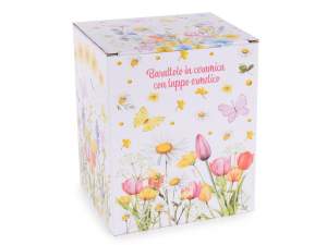 barattolo chiusura ermetica design fiori ingrosso