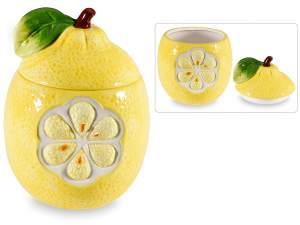 grossista barattolo contenitore portadolci limone