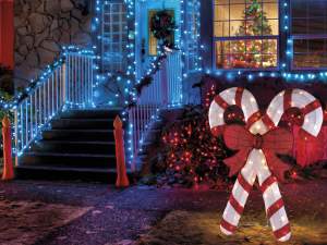 escaparate de luces navideñas al por mayor