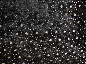 Beauty fabric wholesaler with golden stars