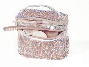 Grossisti beauty trousse donna paillettes