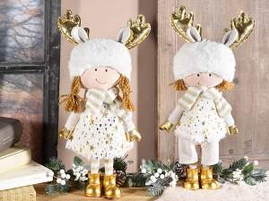 décoration de gros fille renne de noël
