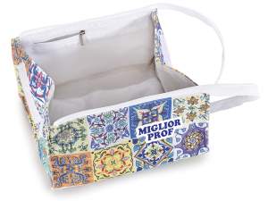 wholesale beauty case with majolica handle