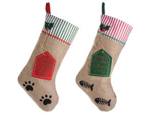 Wholesale animal christmas gift stocking