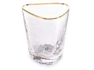 Grossista bicchiere vetro martellato