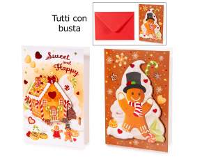 ingrosso biglietto natale biscotti pan di zenzero