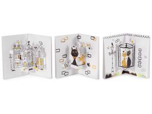 ingrosso biglietto regalo gatto pop up 3d